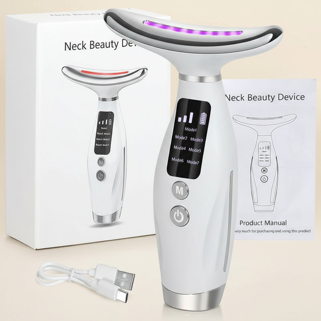 ALESS Signature Sculpt: The 7-in-1 EMS Micro-Current Neck & Face Lift Device.