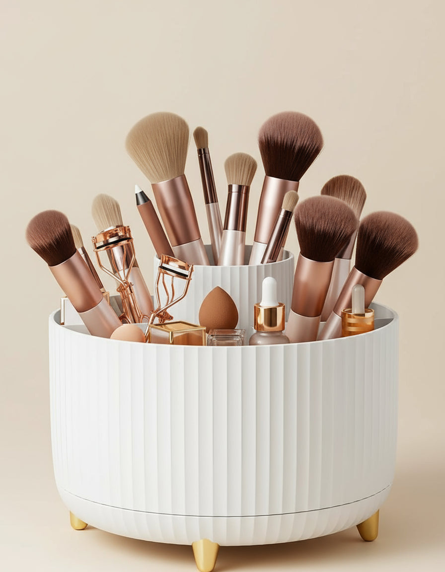 The ALESS 360° Rotating Vanity Organizer.