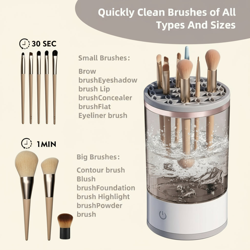 The ALESS Sonic Pro Brush Cleanser | Fast, Hygienic & Rechargeable